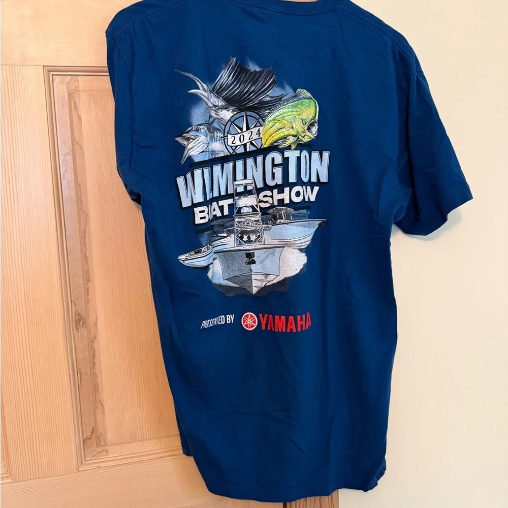 Men's Blue Short Sleeve Tee - Picture 2 of 2